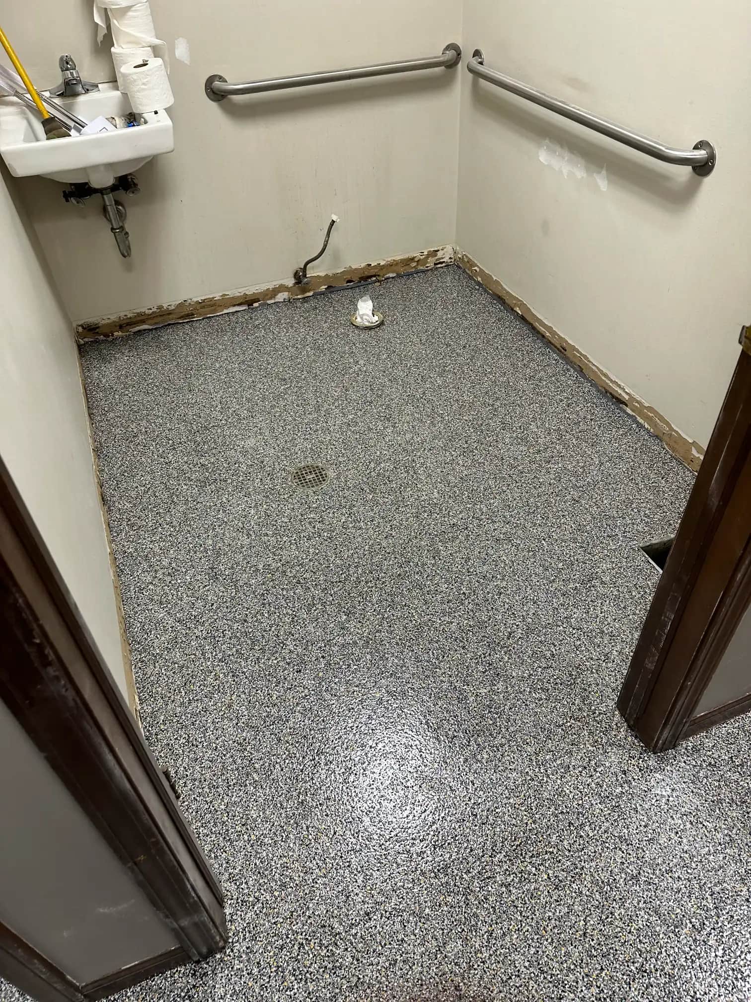 Finished concrete floor with a clean refined appearance