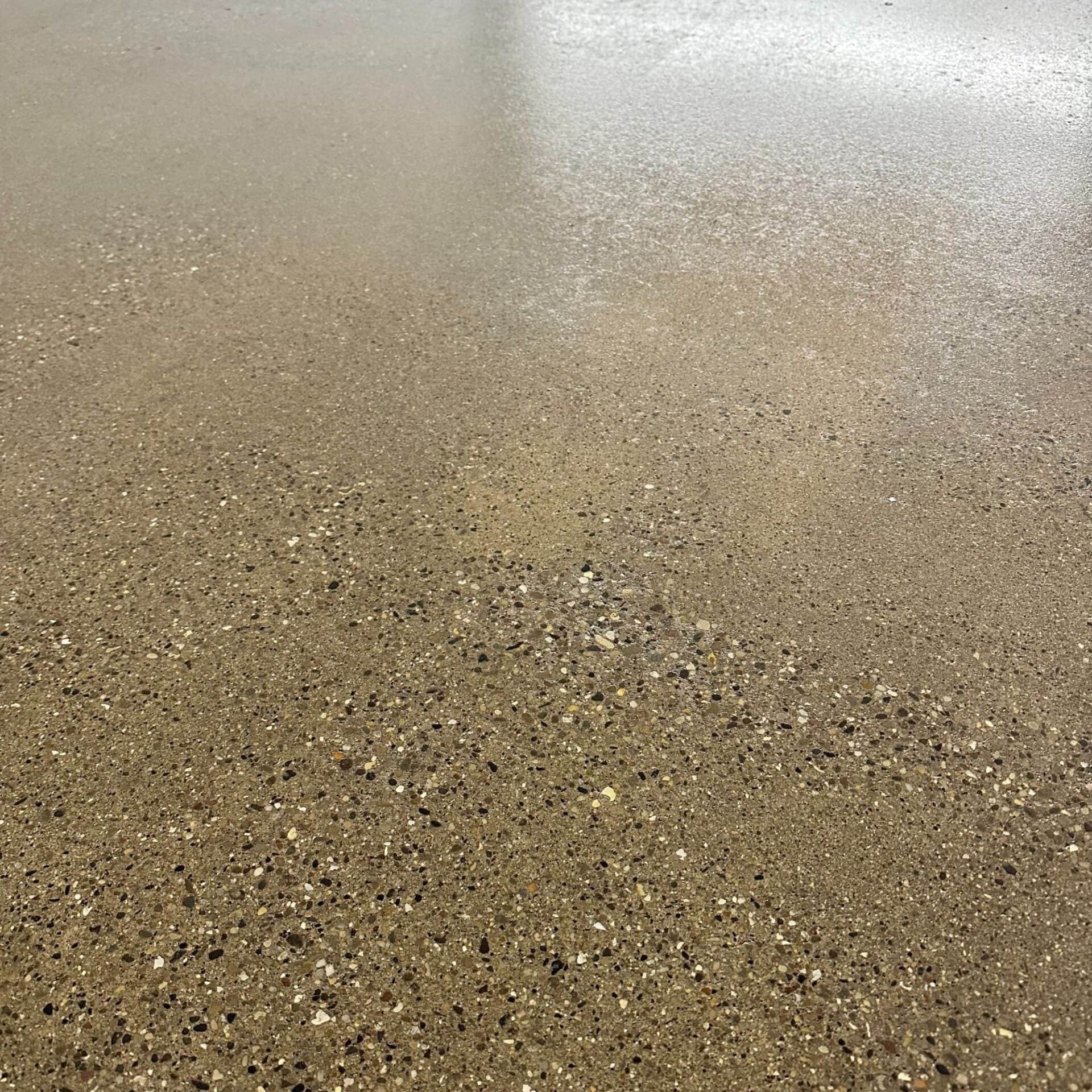 Finished sealed concrete texture