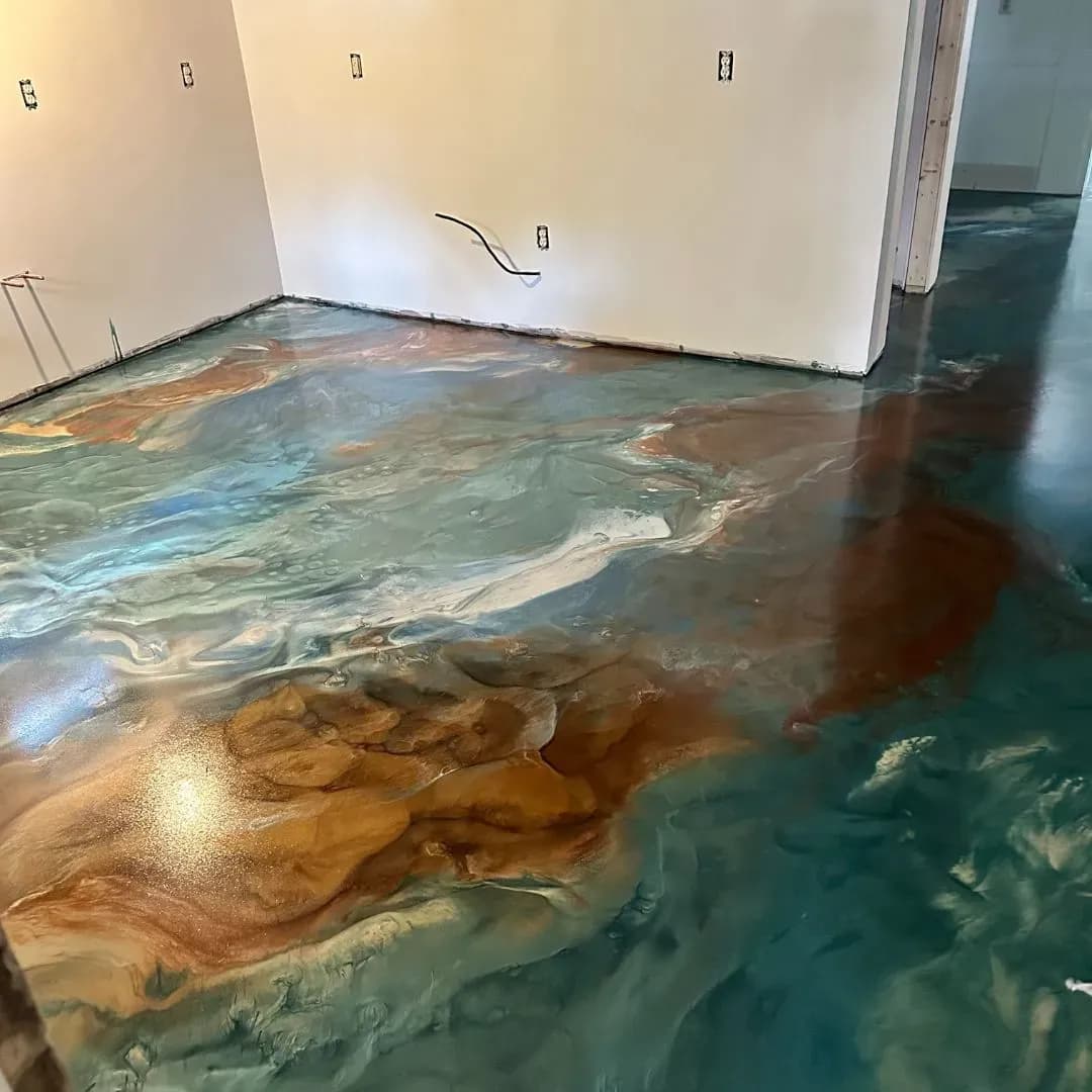 Garage floor coating layers showing how polyurea and epoxy work together