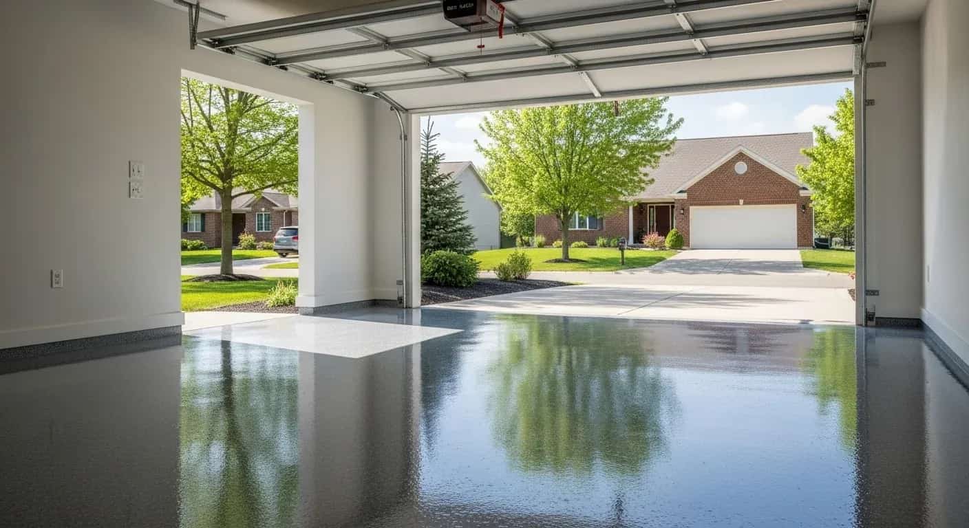 Hudsonville MI home representing local garage floor coating projects