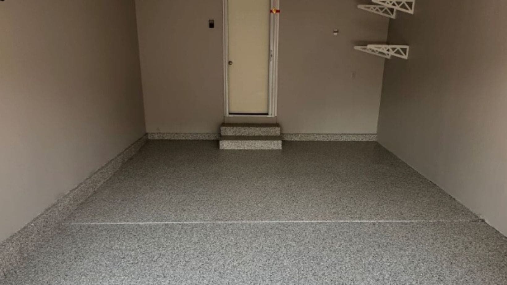 Epoxy flake basement floor coating for an established Northview MI home
