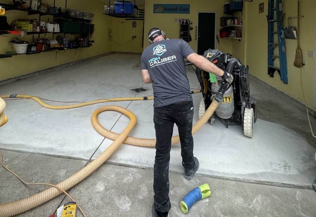 Concrete preparation before sealing