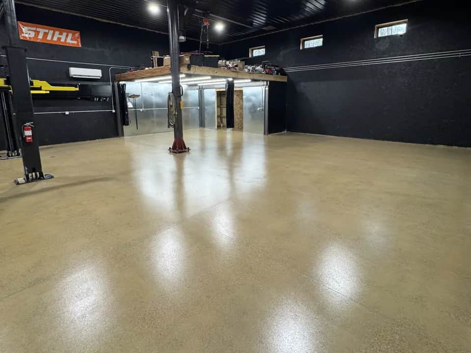 Grind and seal concrete finish